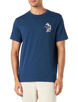 MUSTANG Herren Style Alex C Print T-Shirt, Insignia Blue 5230, XL von MUSTANG
