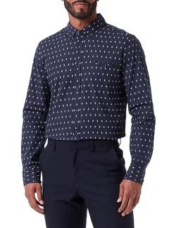 MUSTANG Herren Style Casper Shirt Klassisches Hemd, AOI Raute AOP_12402, 3XL von MUSTANG