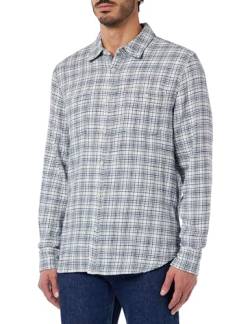 MUSTANG Herren Style Clemens Blue Flannel Karohemd, Blue_m_check 12490 von MUSTANG