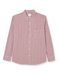 MUSTANG Herren Style Clemens Gingham Sh Klassisches Hemd, Gingham Check_red 12401, XL von MUSTANG