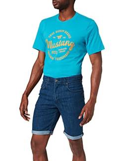MUSTANG Herren Washington Jeans-Shorts, Mittelblau, 30W von MUSTANG