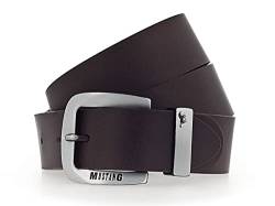 MUSTANG Leather Belt 3.5 W125 Dark Brown - kürzbar von MUSTANG
