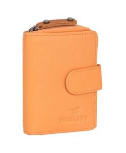 MUSTANG Seattle Leather Wallet Side Opening Orange von MUSTANG