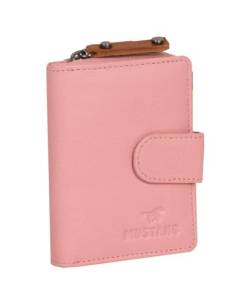 MUSTANG Seattle Leather Wallet Side Opening Pink von MUSTANG