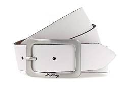 MUSTANG Woman´s Leather Belt 3.5 W80 White von MUSTANG