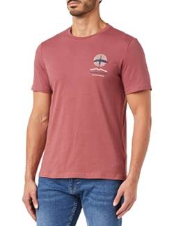 Mustang Herren Style Alex C Print T-Shirt, Roan Rouge, S von MUSTANG