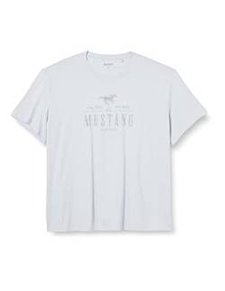 Mustang Herren Style Alex C Print T-Shirt, graue Morgendämmerung, L von MUSTANG