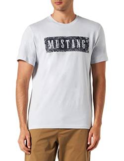 Mustang Herren Style Alex C Print T-Shirt, graue Morgendämmerung, S von MUSTANG