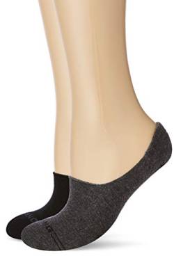 Mustang Socks Damen MU34006 Füßlinge, Schwarz (Black 9999), 35/38 (2er Pack) von MUSTANG