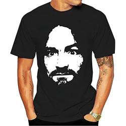 Charles Manson Mens T-Shirt Black 3XL von MUTU