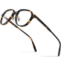 MUTYNE Acetat-Brillengestell für Herren, Retro-Vintage-Brille, Damenbrille, Leopardenmuster, Einheitsgröße von MUTYNE