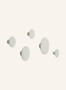 Muuto 5-Tlg. Wandhaken-Set Dots Wood weiss von MUUTO