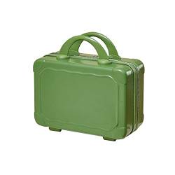 35,6 cm ABS-Kosmetiktasche, tragbar, Reise-Make-up-Koffer, dekorative Handgepäck-Tragetasche für Frauen und Mädchen, grün, AS THE PIC SHOW von MUUYYI