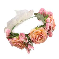 Blumen-Stirnbänder für Damen, Braut-Blumenkronen für Hochzeit, Blumengirlande, Kronen, Haarkranz, Braut-Blumen-Stirnbänder von MUUYYI
