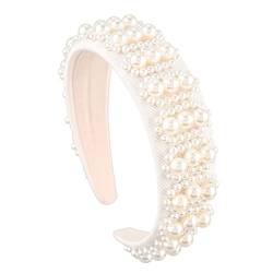 Perlen-Stirnbänder für Frauen, Hochzeits-Stirnband, Braut-Stirnband, Perlen-Haarband, Perlen-Haarband, Hochzeit-Kopfbedeckung von MUUYYI