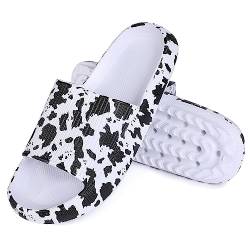 MUYOGRT Badeschuhe Herren Damen Badelatschen, Cozislides Original Hausschuhe Badeschlappen Schlappen, Bequeme Wolkenschuhe Pantoletten Rutschfeste Sommer Cozy Slides Slippers von MUYOGRT