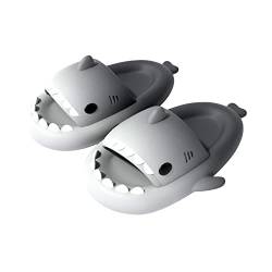 MUYOGRT Cloud Shark Slides, Shark Slippers Hai Schuhe Hausschuhe Damen Herren Sommer Cozy Slides Hai Lustig Indoor Outdoor Badelatchen Badeschuhe von MUYOGRT