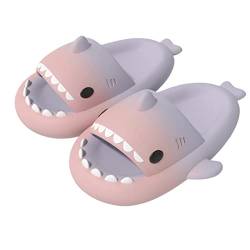MUYOGRT Shark Slides Cute Shark Slippers Damen Hai Hausschuhe Herren Unisex Super Weich Rutschfest Badelatchen Badeschuhe für Sommer von MUYOGRT