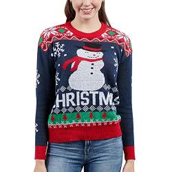 MUYOGRT Weihnachtspullover Familie Set Damen Herren Pullover Weihnachten Rentier Weihnachtspulli Weihnachtspullover Kinder Christmas Sweater Strickpullover Weihnachts Sweatshirt Set(Mom-Blau，M) von MUYOGRT