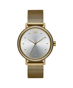 MVMT Analog Quarzuhr für Damen mit Gelbgoldfarbenes Edelstahlarmband - 28000131-D von MVMT