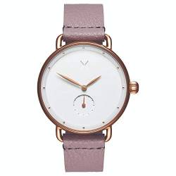 MVMT Analog Quarzuhr für Damen mit Lilas Lederarmband - D-FR01-RGPU von MVMT