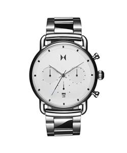MVMT Blacktop II Analog Armbanduhr - Vintage Chronograph Uhr für Männer - Wasserdicht Uhr 5 ATM/50 Meter - Premium Minimalistische Herrenuhr - Edelstahl - Austauschbare Bänder - 42mm & 47mm, von MVMT