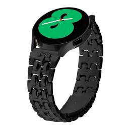 MVRYCE Kompatibel mit Galaxy Watch 3 41 mm Armbander, Edelstahl-Strasssteinen, Ersatzband, verstellbares Metallarmband für Galaxy Watch 42 mm/Active/Gear S2 (Schwarz) von MVRYCE