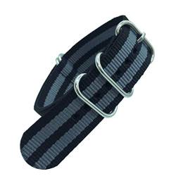 TikTako Nylon Quick Release Uhrenarmbänder 18mm/20mm/22mm/24mm Armee Sport NATO Armband Bunte 7, 20mm von MXBAOHENG