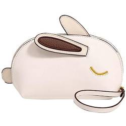 Geldbörse wechseln Weibliche süße Kaninchen-Clutch-Tasche, kompakte Münz-Handytasche (Farbe : Bianco, Size : 20x6x12cm) von MXMZSRTH