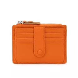 MXMZSRTH Kartentasche Kompakter Kartenhalter for Führerscheinkarten for Herren und Damen (Farbe : Orange, Size : 11.8x0.5x9.5cm) von MXMZSRTH