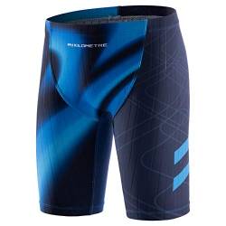 MY KILOMETRE Badehose Jungen Endurance Jammer Badeanzug Kinder Schwimmhose für Teen Blau-M von MY KILOMETRE