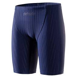 MY KILOMETRE Badehose Jungen Endurance Jammer Badeanzug Kinder Schwimmhose für Teen Rein Blau-L von MY KILOMETRE