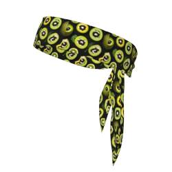 Green Kiwi Unisex Sport Strap Reversible Bandana Schal für Yoga Fitness Jogging von MYGANN