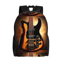 MYGANN Rucksack für Instrumental-Gitarre, große Kapazität, atmungsaktiv, verstellbarer Schultergurt, für Männer und Frauen, Reisen, Sport, Sporttasche, Schwarz , Einheitsgröße von MYGANN