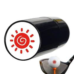 Golfball-Identitätsmarker | Golfpfotenballstempel,Tragbarer, wiederverwendbarer Golf-Kleeblatt-Ballstempel und Golfpfoten-Ballstempel für Erwachsene, Kinder, Anfänger Kot- von MYJIO