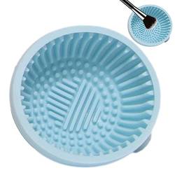 Make-up-Pinsel-Reiniger-Schüssel,Make-up-Pinsel-Reinigungspads - Kosmetikpinsel-Waschschüssel, halbkugelförmige Trennwand, erhöhte Textur für Frauen Greatideal von MYJIO