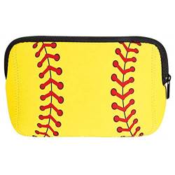 Schminktasche | Reise-Kulturtasche mit Baseball-Print,wasserdichte Make-up-Tasche, Kosmetik-Organizer, tragbare Geldbörse KOT- von MYJIO