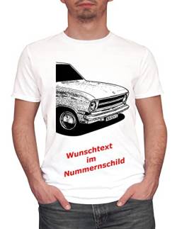 Herren T-Shirt Kadett B Motiv mit Wunschtext (Weiss, L) von MYLEZ
