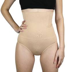 MYLILY Shape Wear Slip 1er Pack beige | Bauchweg Unterhose Damen | Bauchweg Hose | Miederhose Damen | Rückbildungshose nach Geburt | Wochenbett Slip (XL) von MYLILY