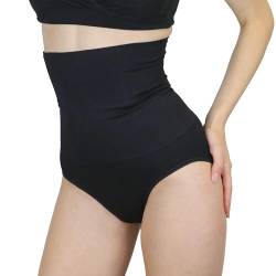 MYLILY Shape Wear Slip 1er Pack schwarz | Bauchweg Unterhose Damen | Bauchweg Hose | Miederhose Damen | Rückbildungshose nach Geburt | Wochenbett Slip (XL) von MYLILY