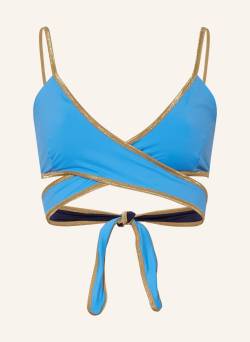 Mymarini Bustier-Bikini-Top Shine Zum Wenden blau von MYMARINI