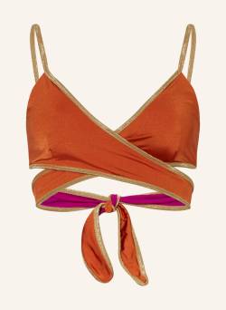 Mymarini Bustier-Bikini-Top Shine Zum Wenden pink von MYMARINI