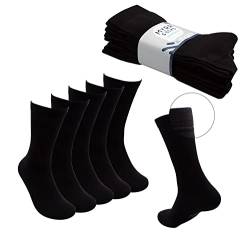 MYRA Herren Socken | Business-Socken | Baumwollsocken schwarz Socks (40/41) von MYRA