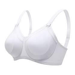 MYSANITY Damen Reggiseno Allattamento Preformato Schwangerschafts-BH, Weiß (Bianco C-0-2), XX-Large (Herstellergröße: 6 D) von MYSANITY