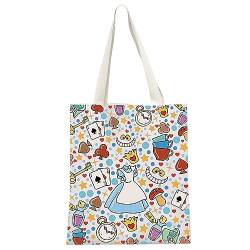 MYSOMY Alice Make-up-Tasche, Alice Märchen-Fans, Geschenk, Wunderland, Kosmetiktasche, magisches Geschenk für Gartenliebhaber, UK In Wonderland Tb, Einheitsgröße von MYSOMY