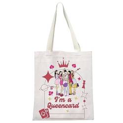 MYSOMY K-Pop Music Lover Gift I'm Queencard Tote Bag K-pop Girls Group G-Ide I Feel Album Shoulder Bag G-Ide 6th Mini Album Gift, Großbritannien Ich bin Königin Tb, Einheitsgröße von MYSOMY