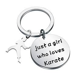 MYSOMY Karate Mädchen Geschenke nur ein Mädchen, das Karate liebt, Karate Geschenke für Mädchen Kampfkunst Geschenke, S, Edelstahl, von MYSOMY