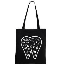 MYSOMY Zahnärzte Geschenk Zahnärzte Tragetasche Zahnarzt Assistent Einkaufstasche Zahnarzt Abschluss Geschenk Dental Hygieniker Geschenk RDH Geschenk, Zahn Tb, 66CM von MYSOMY