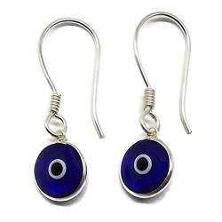 MYSTIC JEWELS By Dalia- Ohrringe Sterling-Silber 925 Tropfenform Türkisches Auge für Glück (Blau) von MYSTIC JEWELS