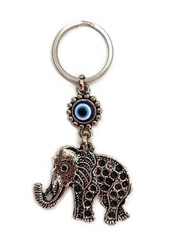 MYSTIC JEWELS By Dalia- Schlüsselanhänger türkisches Auge Elefant Glücksbringer Good Luck von MYSTIC JEWELS